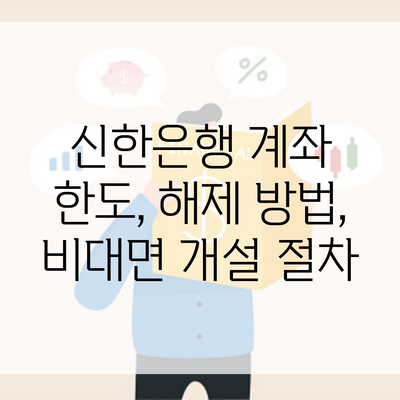 신한은행 계좌 한도, 해제 방법, 비대면 개설 절차