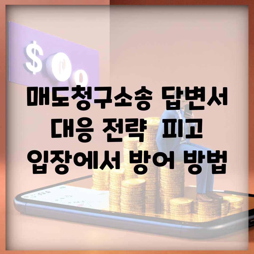 매도청구소송 답변서 대응 전략 | 피고 입장에서 방어 방법
