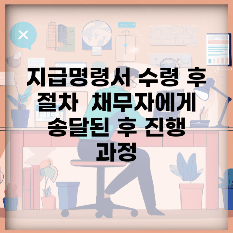 지급명령서 수령 후 절차 | 채무자에게 송달된 후 진행 과정