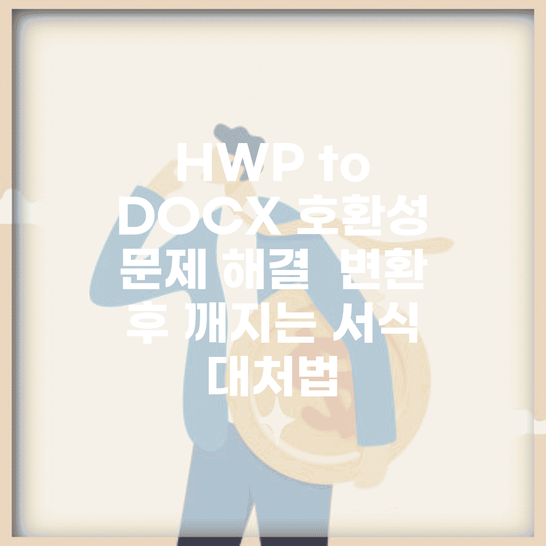 HWP to DOCX 호환성 문제 해결 | 변환 후 깨지는 서식 대처법