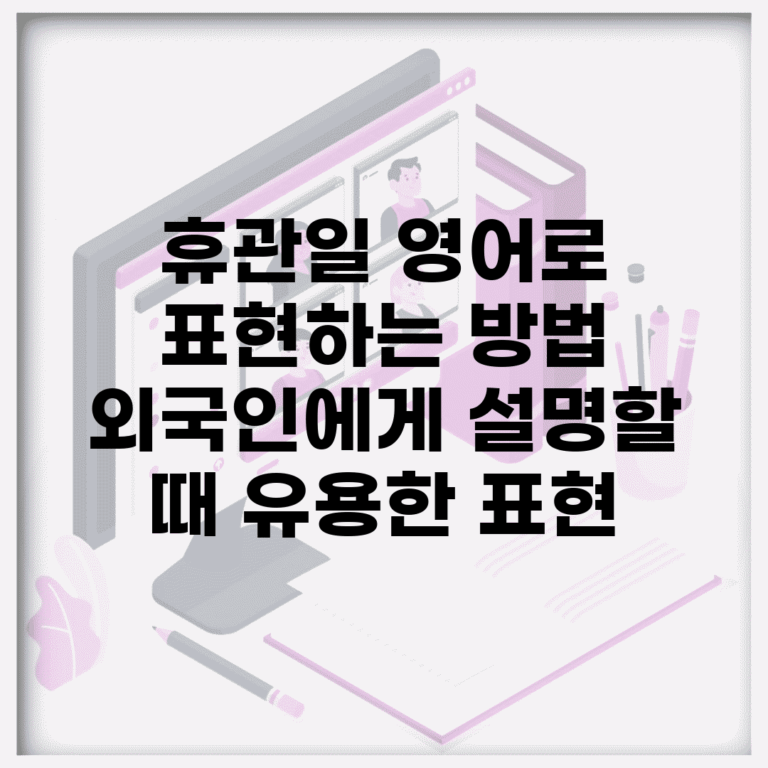 휴관일 영어로 표현하는 방법 | 외국인에게 설명할 때 유용한 표현