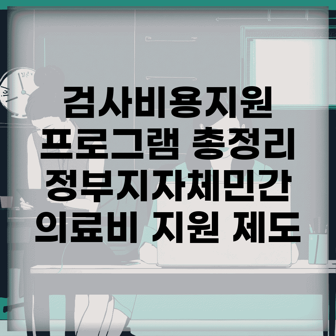 검사비용지원 프로그램 총정리 | 정부/지자체/민간 의료비 지원 제도