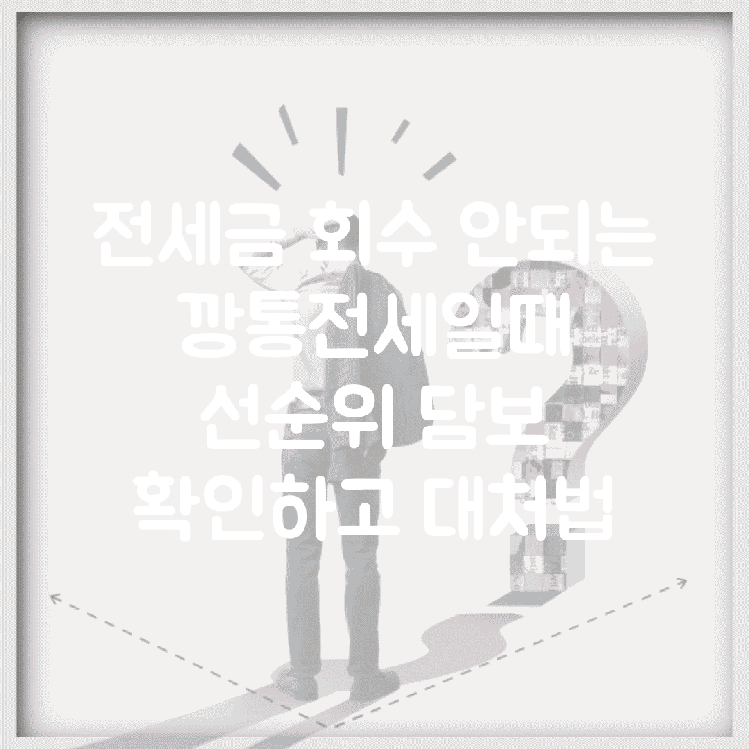 전세금 회수 안되는 깡통전세일때 | 선순위 담보 확인하고 대처법