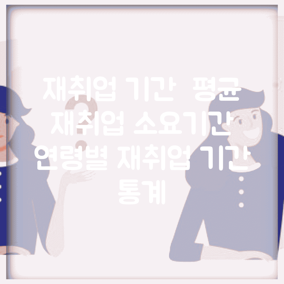 재취업 기간 | 평균 재취업 소요기간 | 연령별 재취업 기간 통계