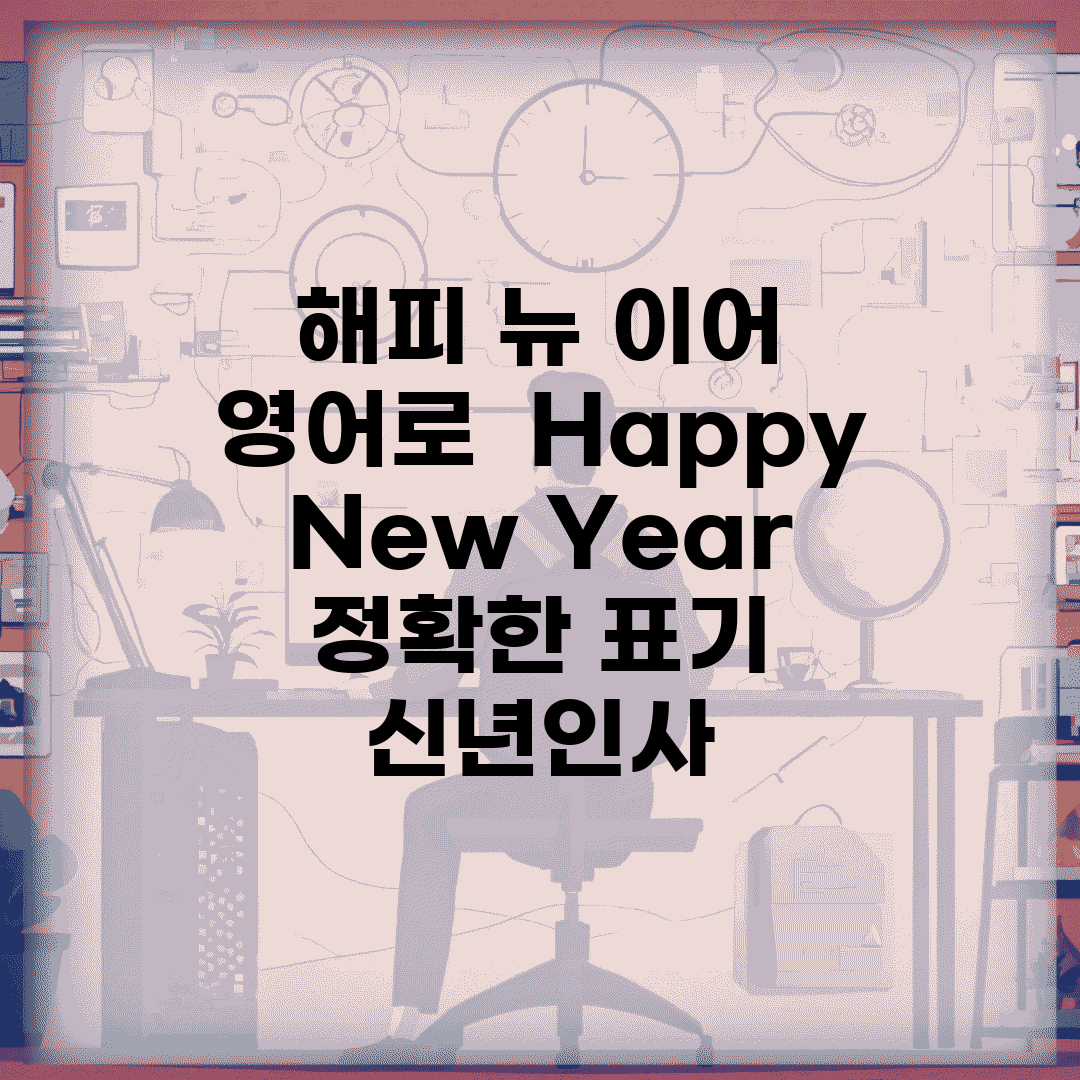 해피 뉴 이어 영어로 | Happy New Year 정확한 표기 + 신년인사