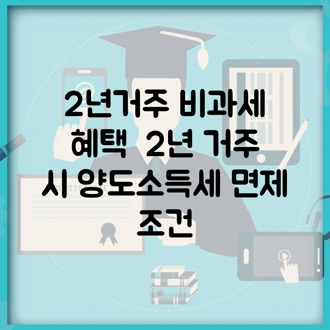 2년거주 비과세 혜택 | 2년 거주 시 양도소득세 면제 조건