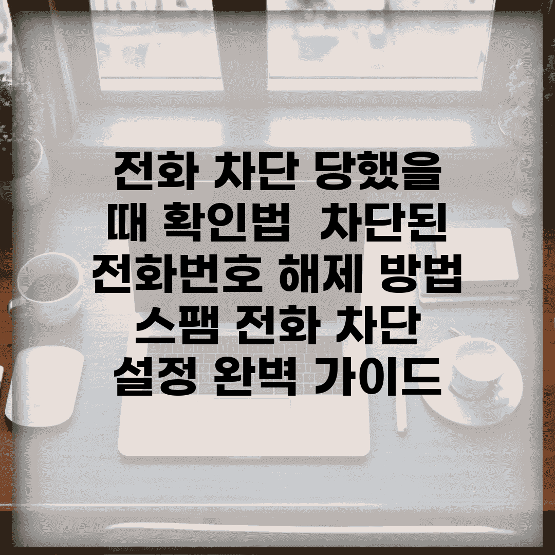전화 차단 당했을 때 확인법 | 차단된 전화번호 해제 방법 | 스팸 전화 차단 설정 완벽 가이드