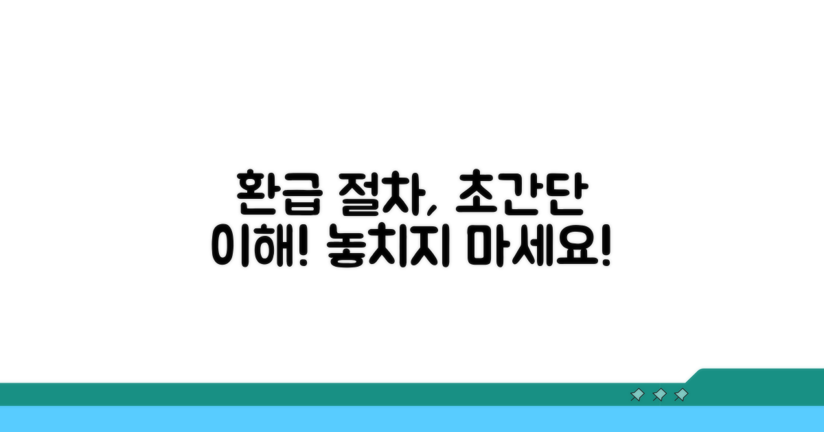 간단하게 알아보는 환급 절차