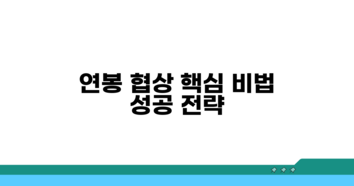 연봉 협상 성공, 핵심 비법 공개