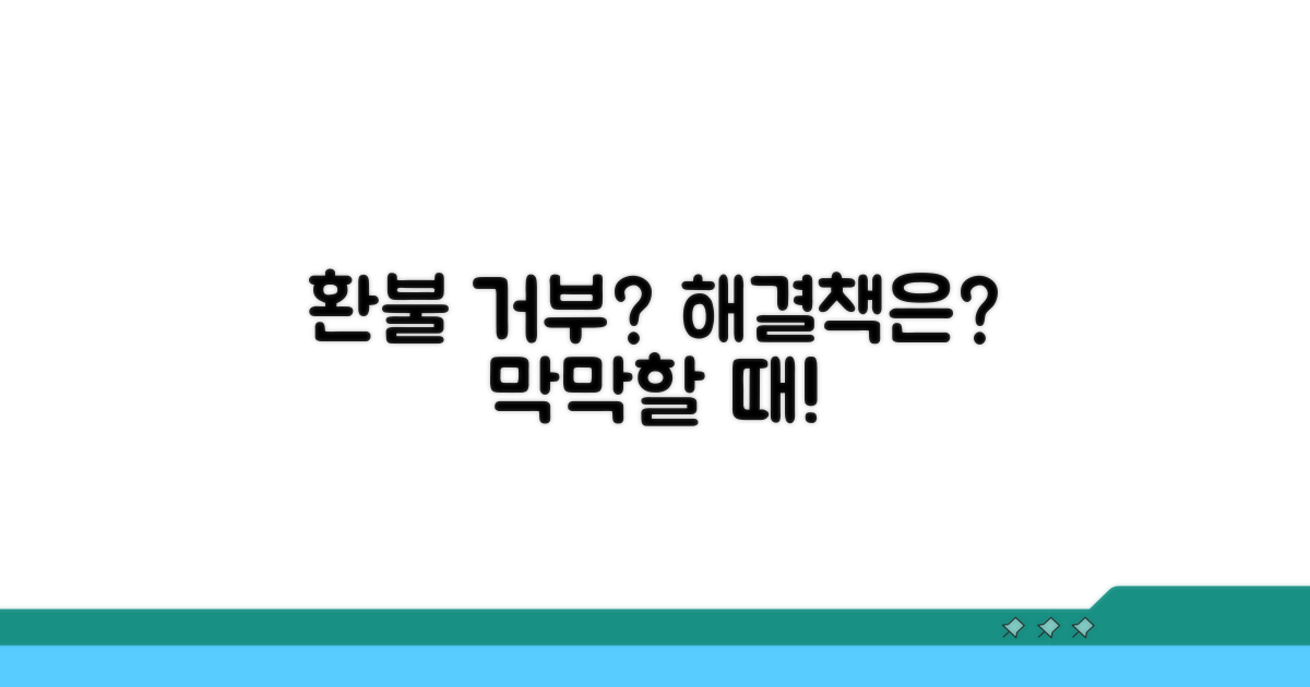 환불 거부 시 현명한 해결책