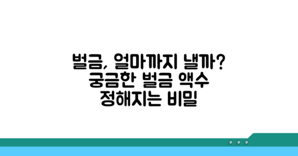 벌금 액수 어떻게 정해질까