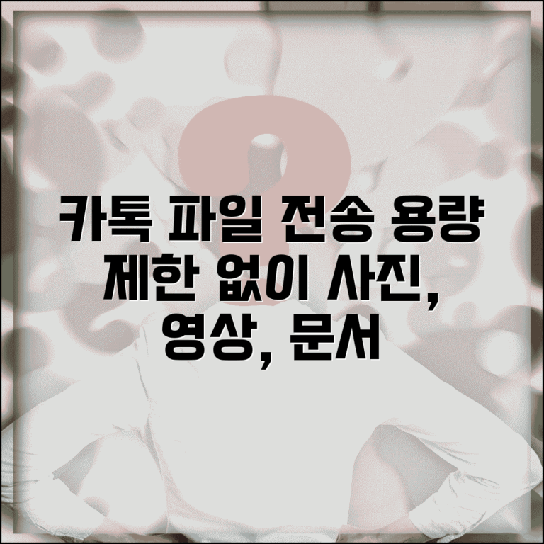 카카오톡 파일 전송 | 사진 동영상 문서 보내기 + 용량 제한