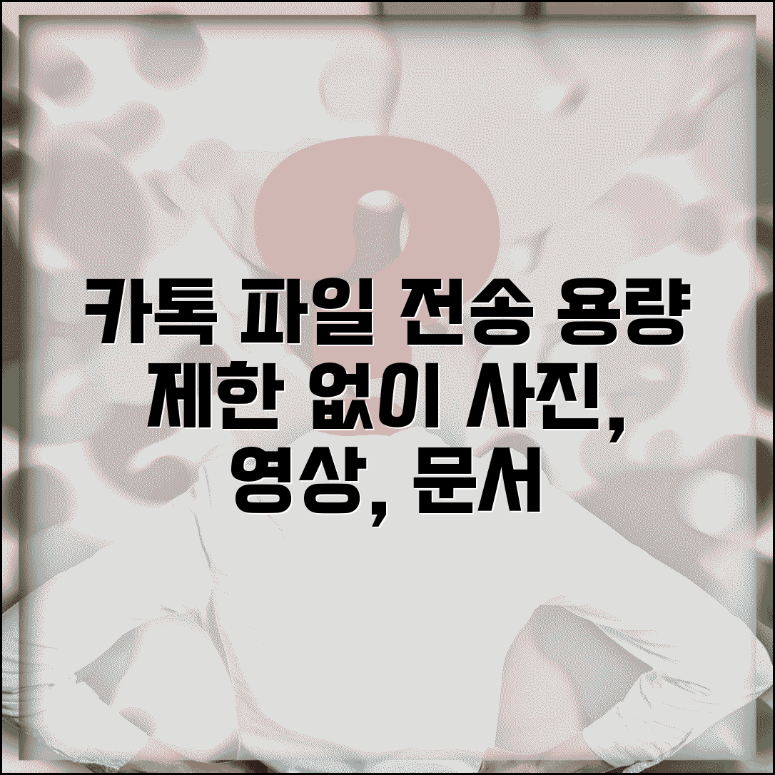 카카오톡 파일 전송 | 사진 동영상 문서 보내기 + 용량 제한