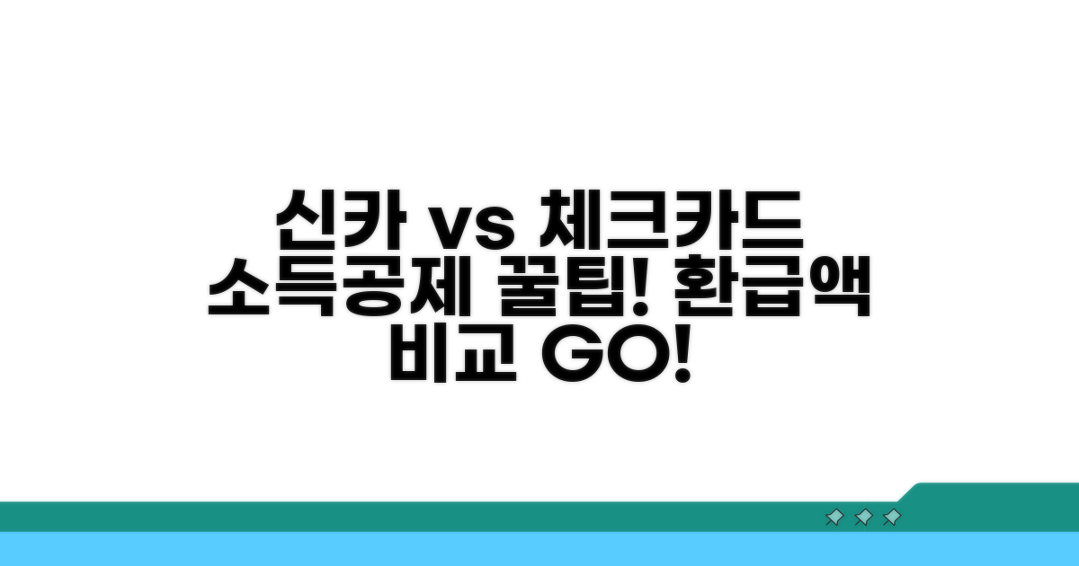 신용카드와 체크카드의 소득공제 혜택 비교