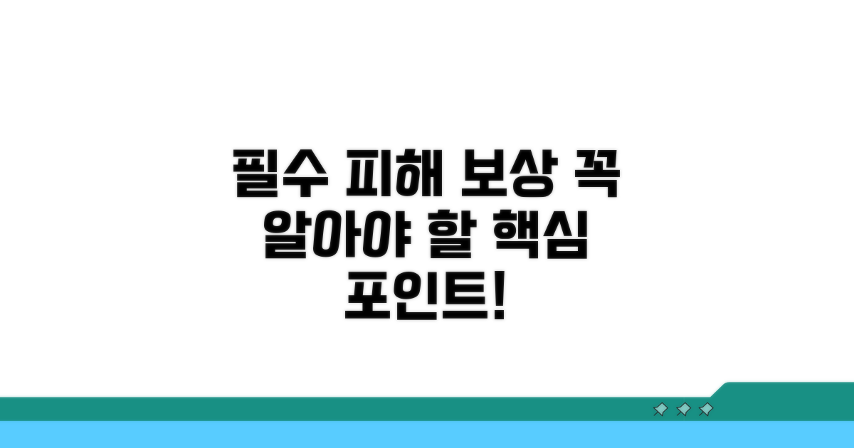 피해보상 관련 꼭 알아둘 점