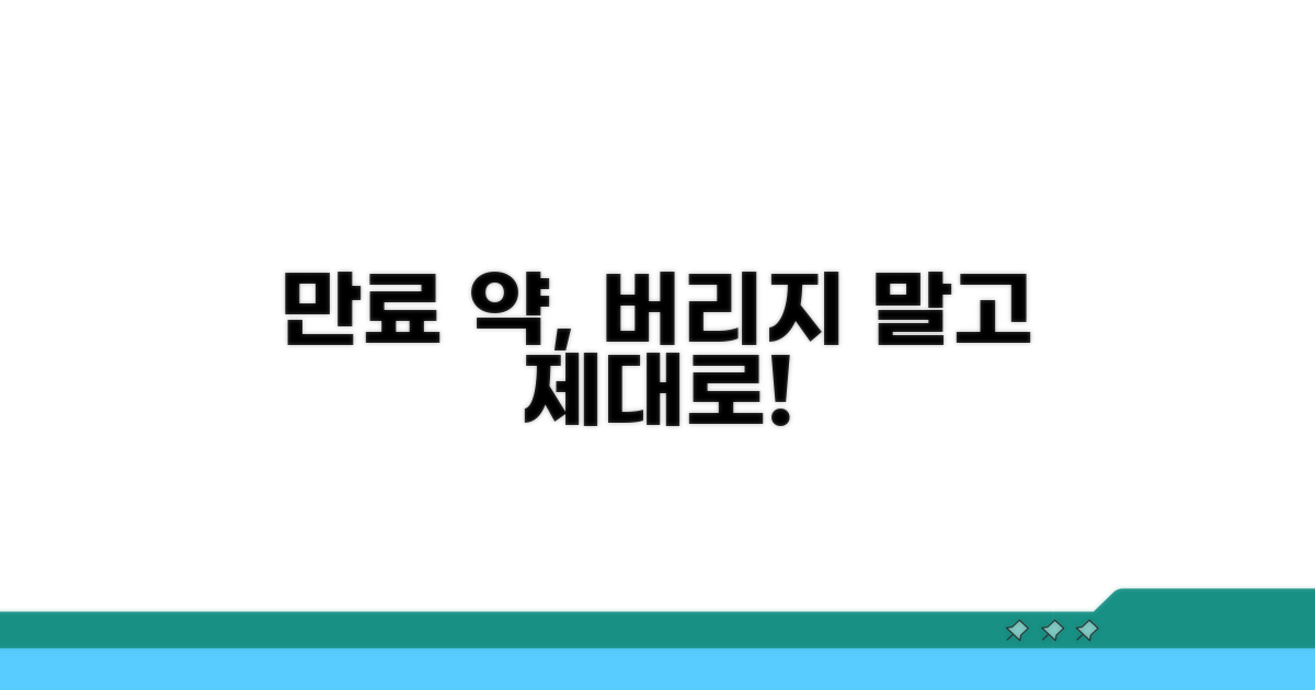 만료 약, 버리지 말고 제대로!