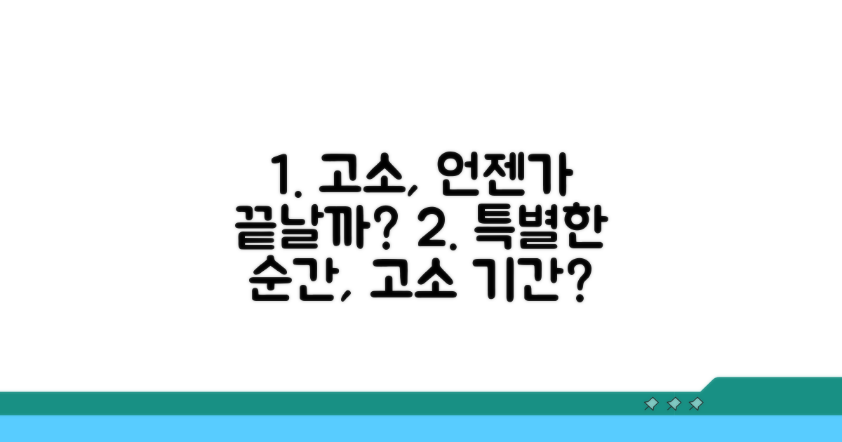 특별한 경우 고소는 언제까지?