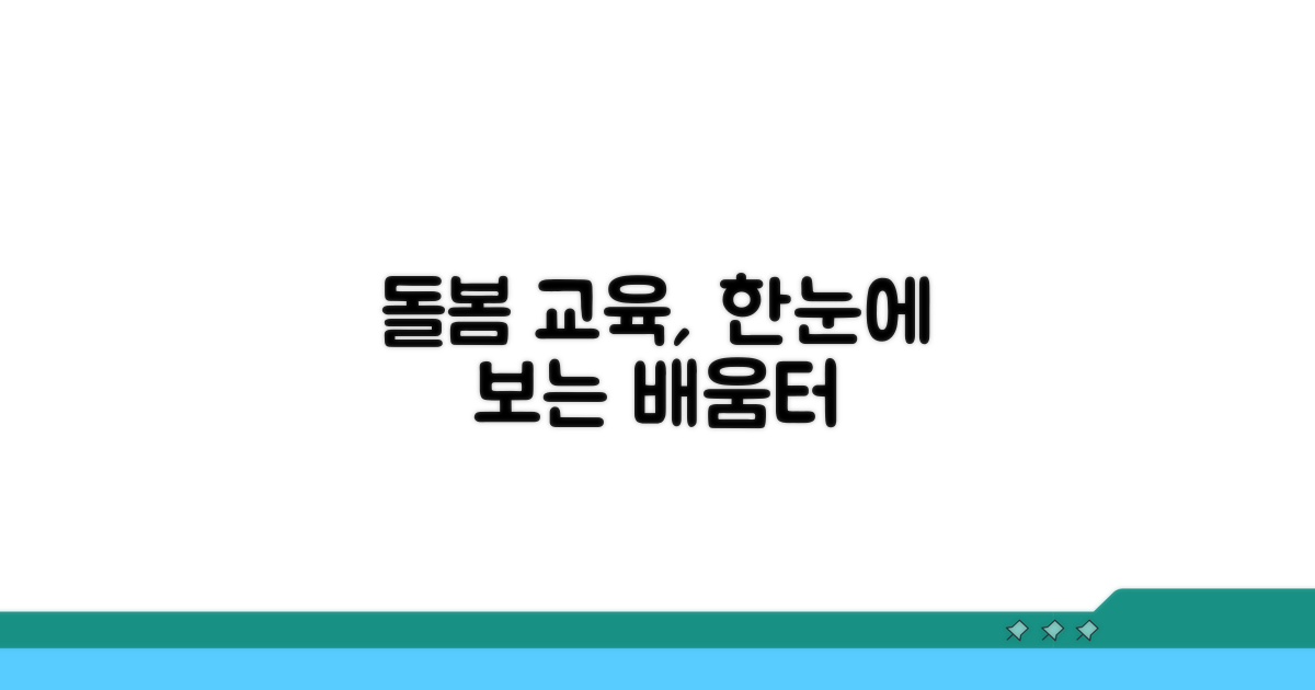 배움터 홈페이지: 돌봄 교육 한눈에