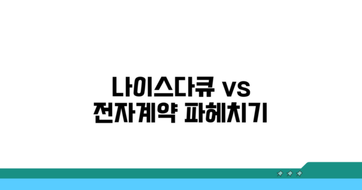 전자계약 플랫폼, 나이스다큐 비교 분석