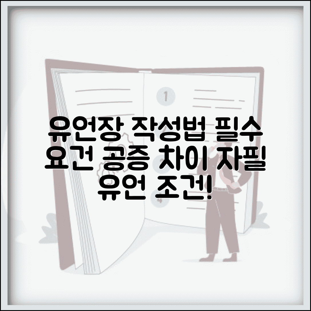 유언장 작성법 법적 요건 | 자필 유언장 작성 조건과 공증 유언장 차이점