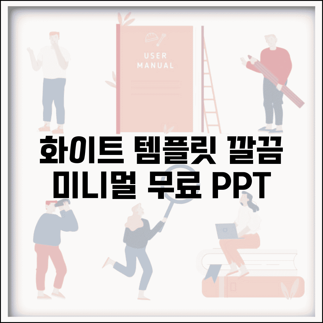 깔끔한 PPT 무료 템플릿 화이트 | 화이트 베이스 미니멀 디자인 비즈니스 템플릿