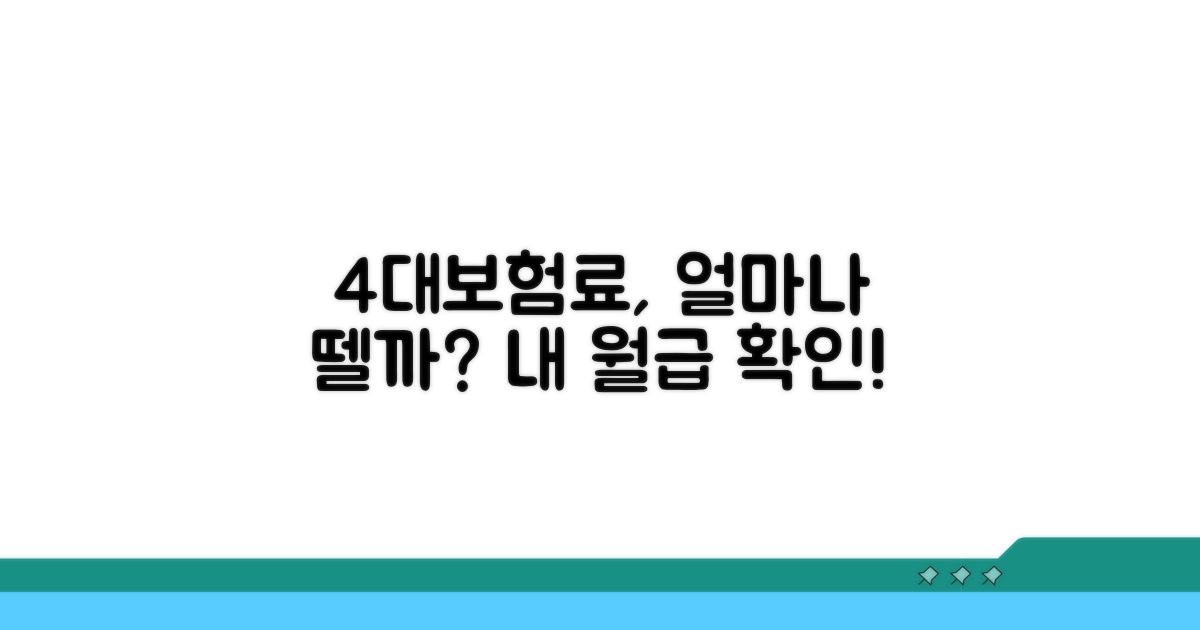 4대보험료, 얼마나 뗄까?