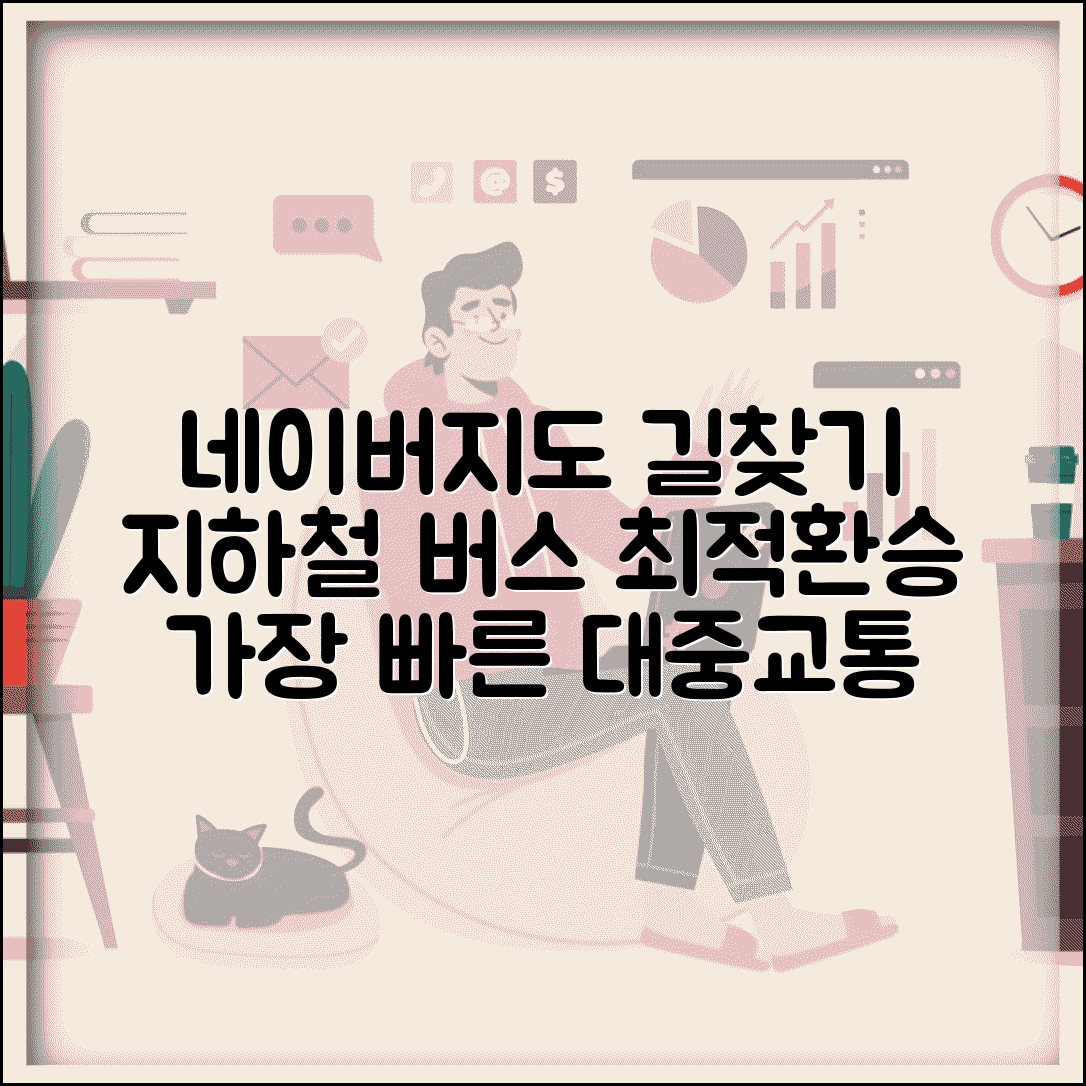 네이버지도 길찾기 대중교통 경로 | 지하철 버스 최적 환승으로 가장 빠른 대중교통 이용법
