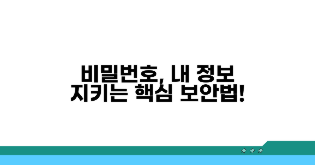 내 정보 지키는 비밀번호 관리법