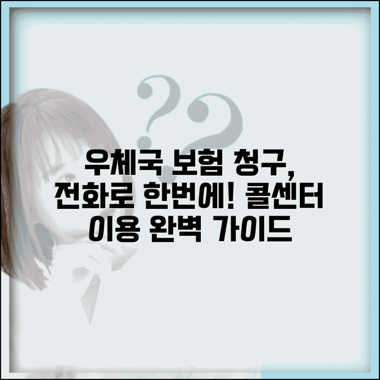 우체국 보험 청구방법 전화로 안내받기 | 콜센터 이용 완벽 가이드