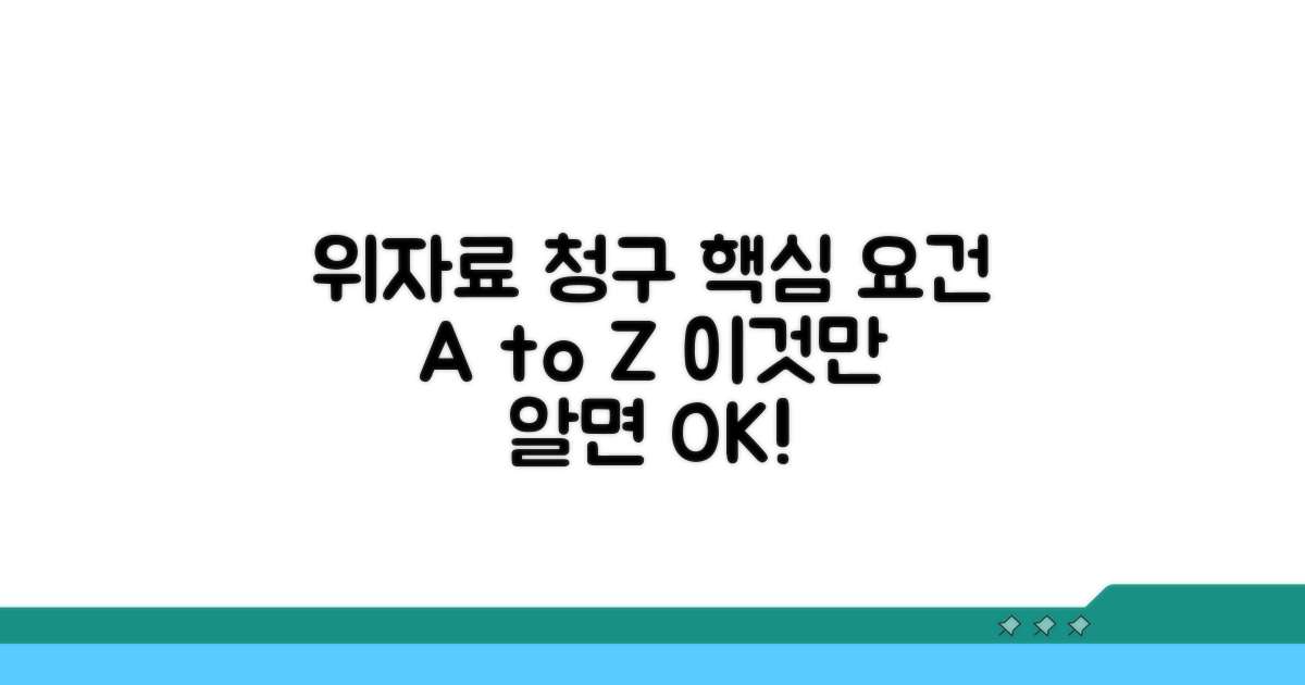 위자료 청구 법정 요건 핵심 정리