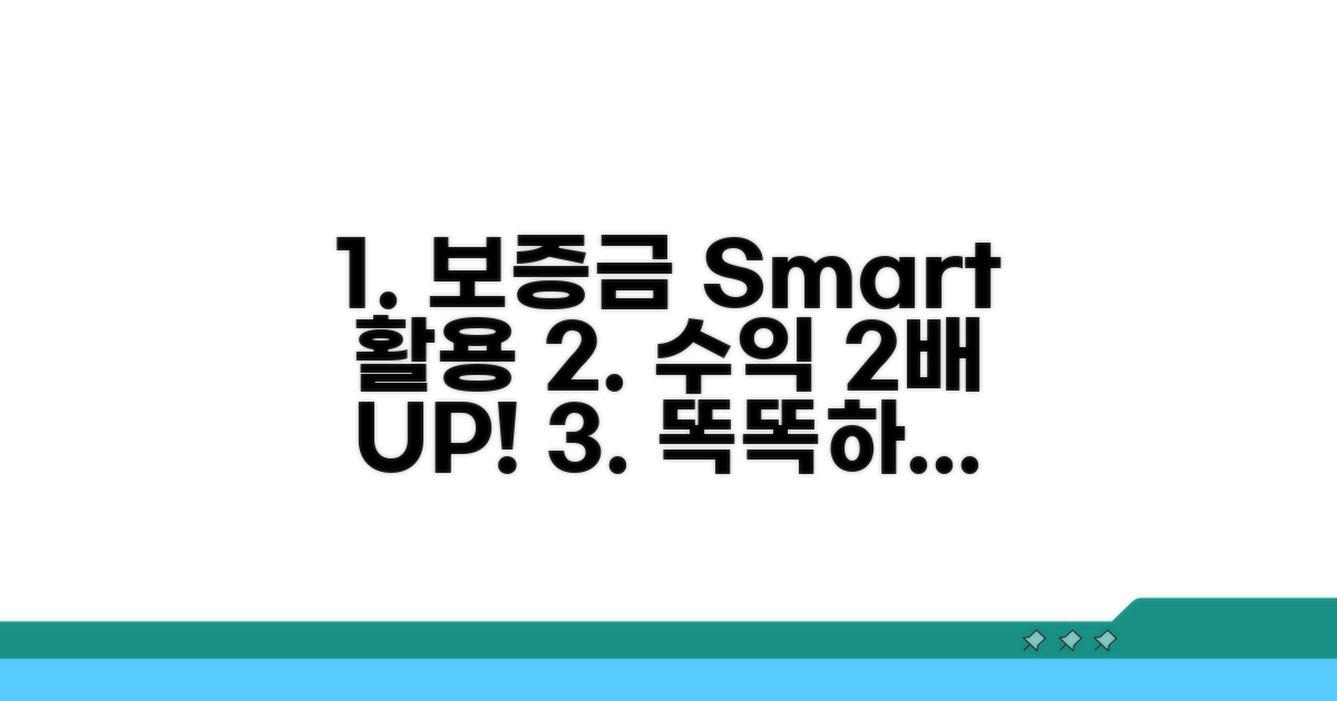 더 똑똑하게 보증금 활용하기