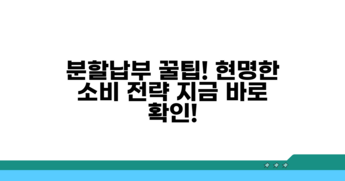 분할납부, 현명하게 활용하는 방법