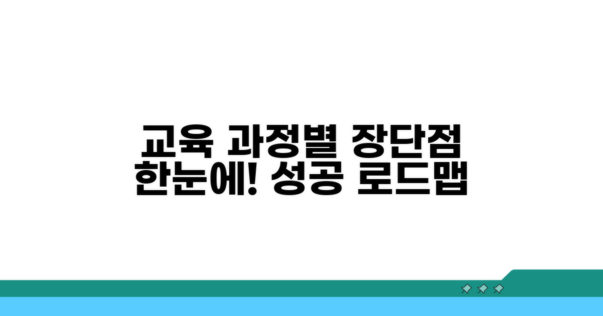 교육 과정별 장단점 비교 분석