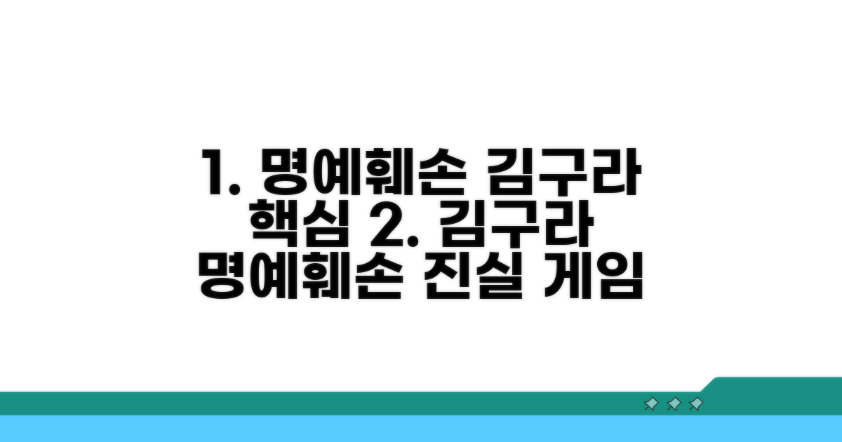 김구라 명예훼손 위자료 소송 핵심