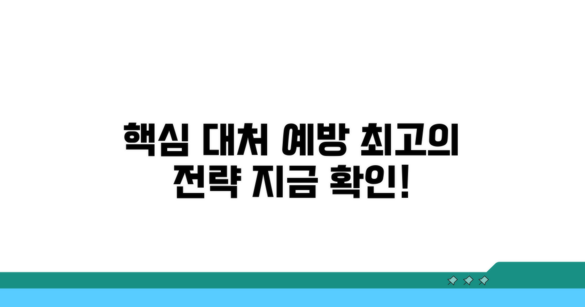 현명한 대처 및 예방 전략