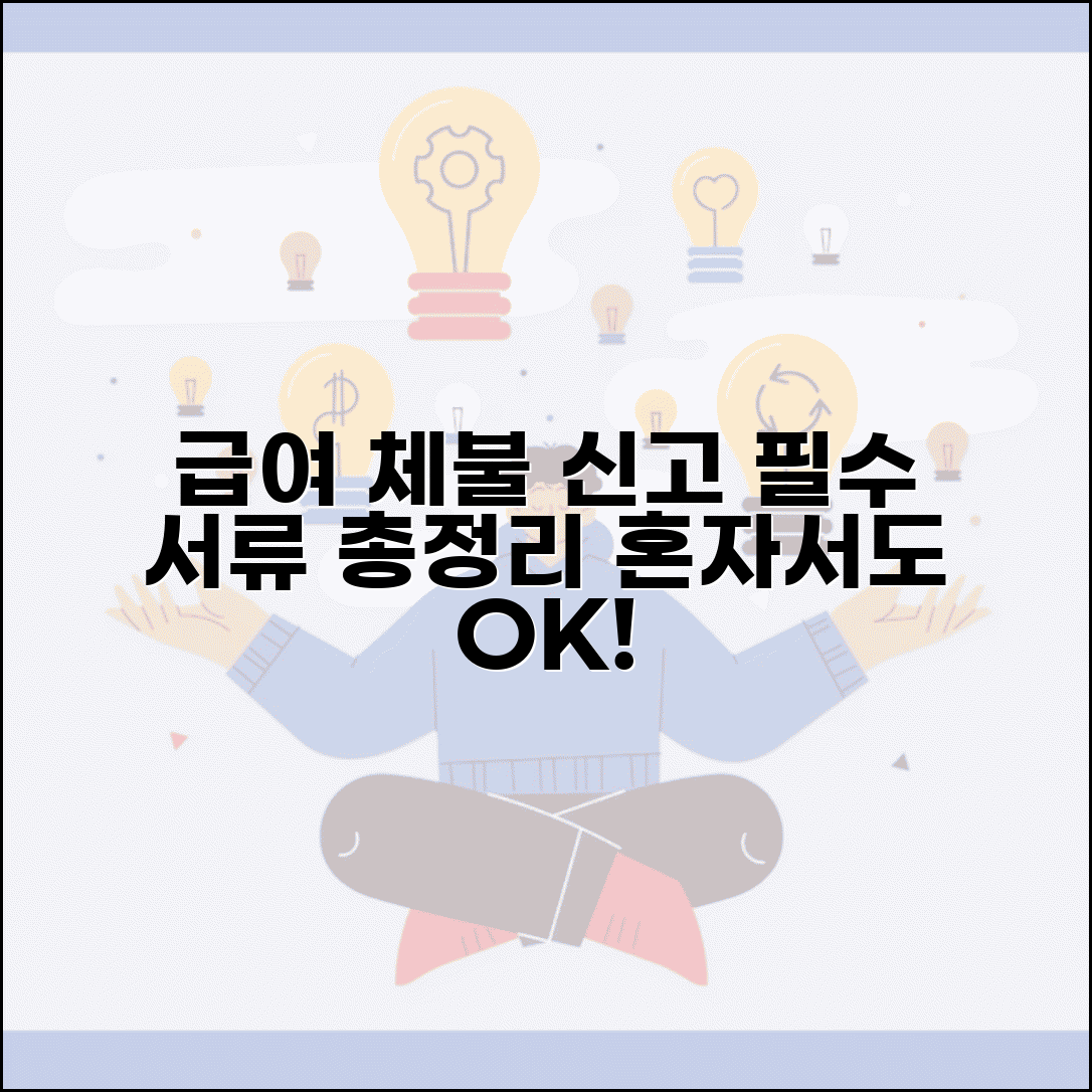 급여 체불 신고 서류 준비 | 급여체불 신고시 필요 서류 모음
