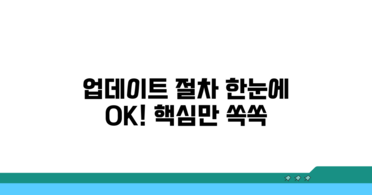 업데이트 절차 한눈에 확인하기