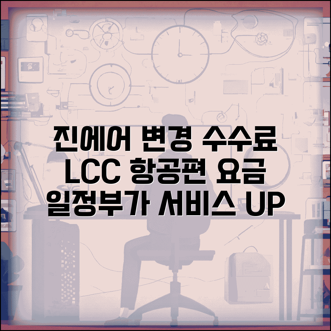 진에어 변경 수수료 저비용항공 | 진에어 LCC 항공편 일정 변경과 부가 서비스 추가 요금