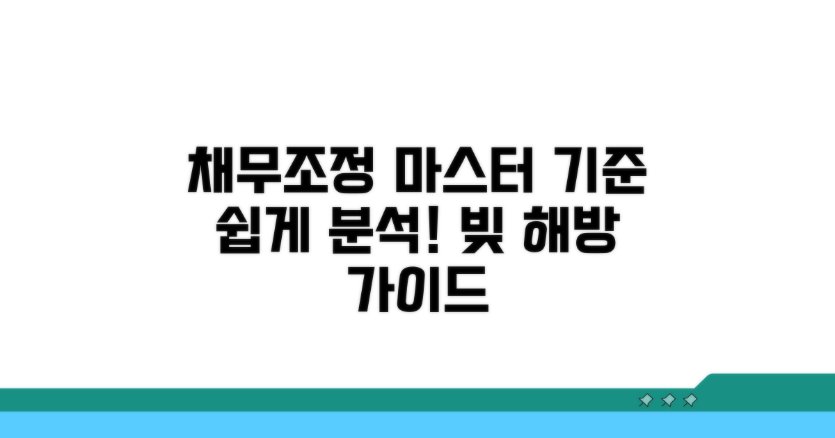 금융기관 채무조정 기준 분석