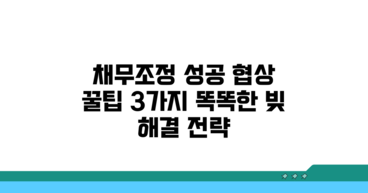 성공적인 채무조정 협상 포인트