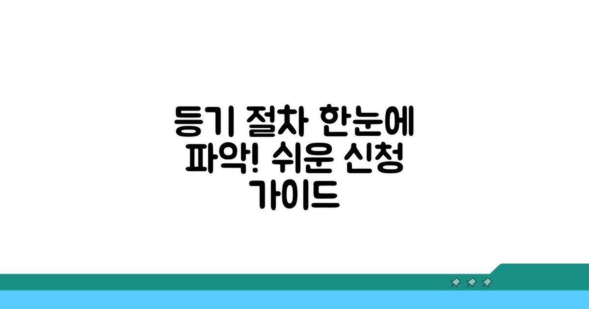 등기 신청 절차 한눈에 보기