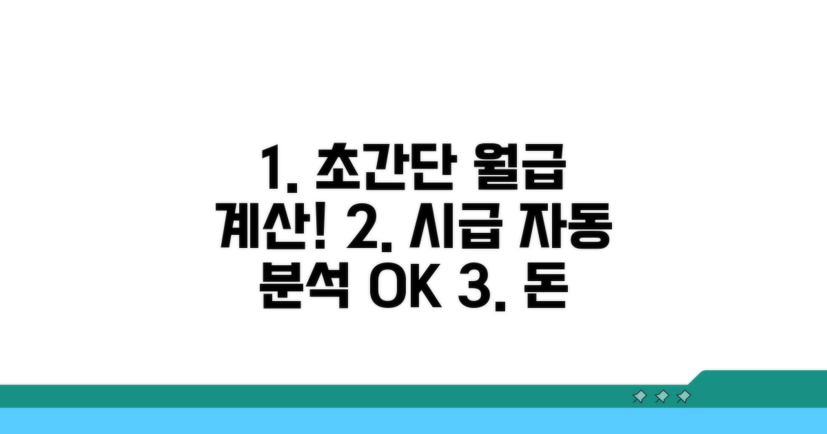시급 월급, 자동 계산 완벽 분석