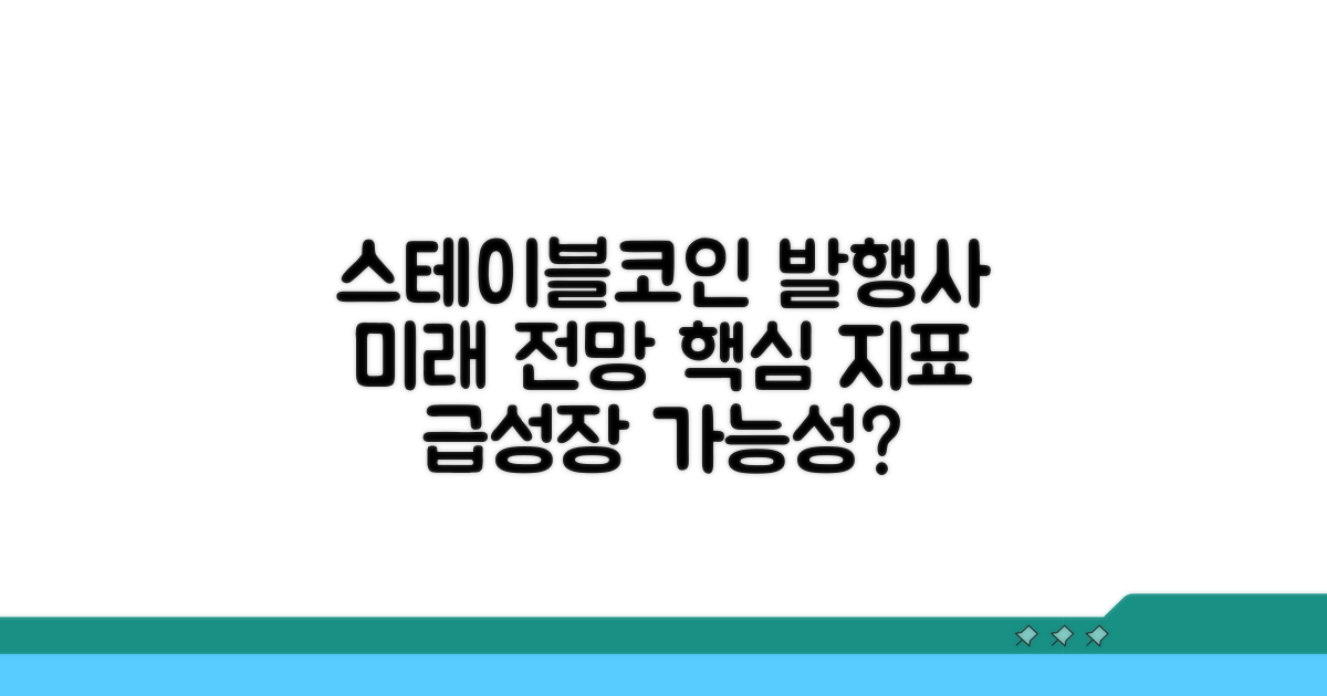 스테이블코인 발행사 전망과 핵심 지표