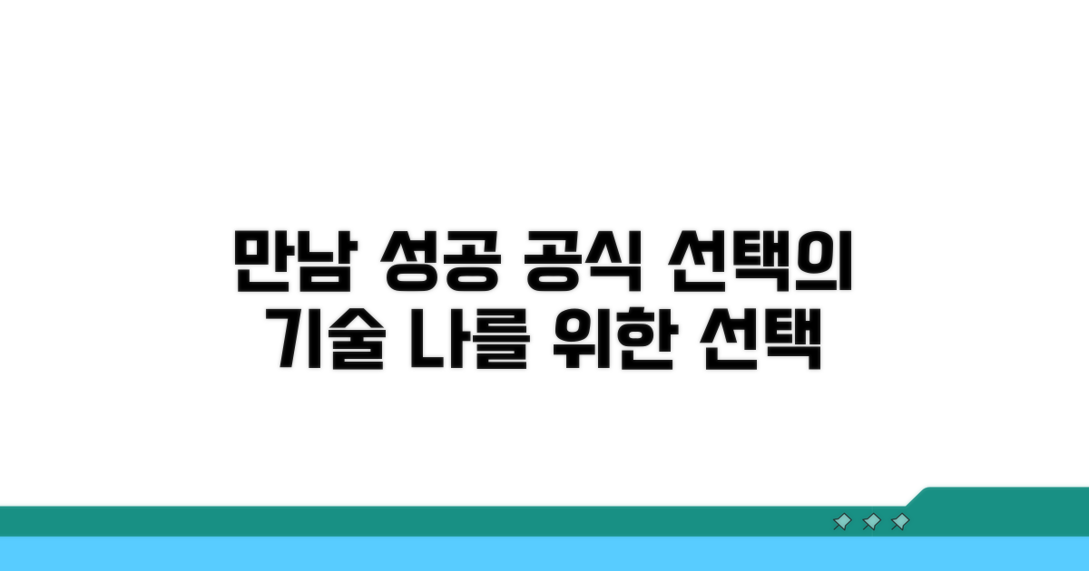 성공적인 만남을 위한 선택법