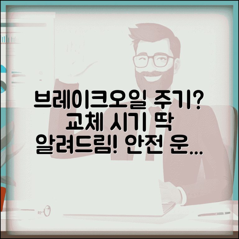 브레이크오일 교체 기준 주기 | 브레이크액 교환 권장 기준