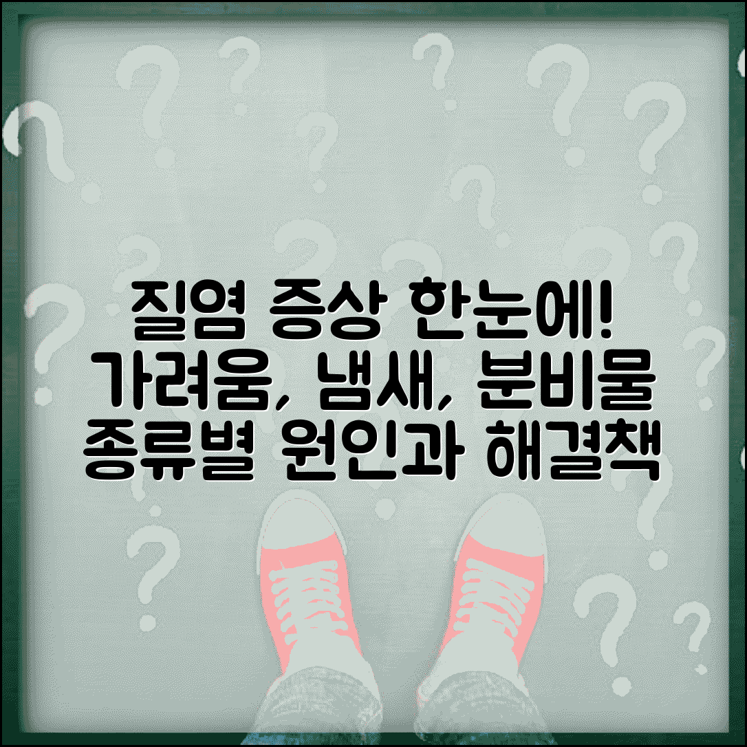 질염 증상 종류별 분비물 | 질염 증상 가려움 냄새 분비물