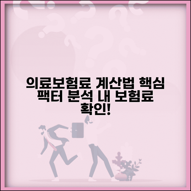 의료보험료 계산 세부 내역 이해하기 | 부과 요소별 영향 분석 | 합리적 금액 확인법