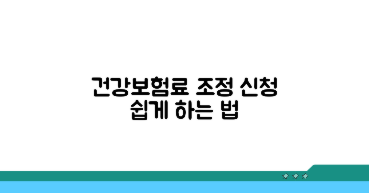 건강보험료 조정 신청 방법