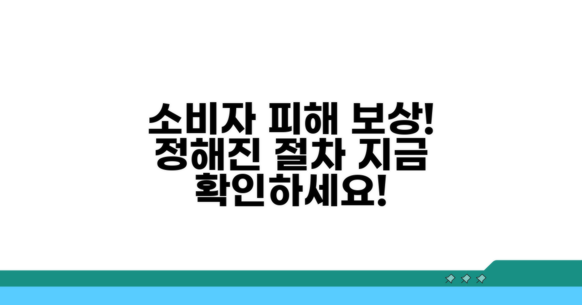 소비자 피해 보상: 정해진 절차