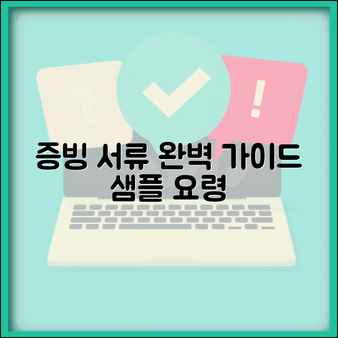 증빙서류 예시와 작성 요령 | 증빙 서류 샘플과 작성법